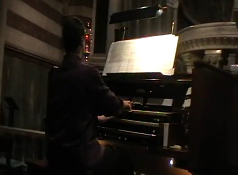Marco on organ
