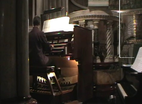 Marco at organ